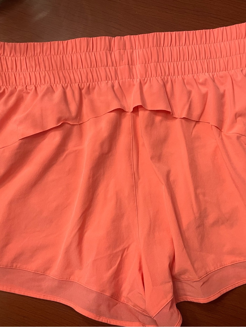 Athleta Coral Ruffle-Waist Athletic Shorts